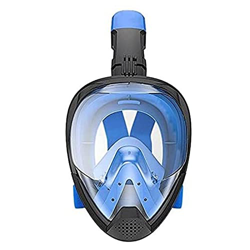 PLANOB Máscara de esnórquel de Silicona de Cara Completa, Vista al mar de 180 ° con Montura de cámara Gafas de Buceo antivaho Impermeables para Adulto en oferta
