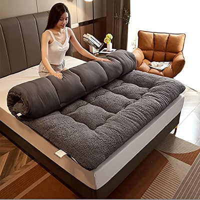 EBFIT Colchón Japonés Plegable para Dormir, Colchón De Futón De Tatami Enrollable, Cama Portátil Dormitorio Camping Colchón Topper (Talla : 120x200cm(