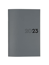 Finocam - Planificador Agenda 2023 Mes Vista Enero 2023 - Diciembre 2023 (12 meses), Y11 - 165x240 mm, Gris Internacional en oferta