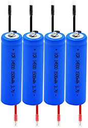 3.7v 1500mah Icr 14500 Li-Ion Oplaadbare Batterij Met 2 DIY-draden, Gebruikt Voor Zaklamp Power Bank Led-lichtmicrofoons Radio's 2 Stuks,4 Stukken en oferta