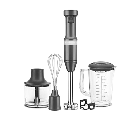 KitchenAid Batidora de mano con accesorios - Gris carbón