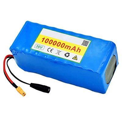 Batería de Bicicleta Eléctrica,36V 100Ah 10S4P Batería de Iones de Litio E-Bike Bicicleta Eléctrica con BMS + Cargador+Enchufe XT60,para Monociclo elé