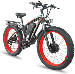 Bicicleta Eléctrica 26"*4.0 E-Bike, Bici eléctricas de Off-Road Mountain Bike, Motores Duales, 48V 23Ah Batería de Litio Extraíble, Freno de Disco Hid precio