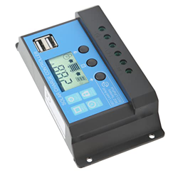 Huairdum Controlador de Carga Solar Gestión de Carga de 3 Etapas Controlador de Panel Solar Carga ABS (10 A) en oferta