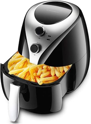 SILVOSWAN Freidora eléctrica Multifuncional, freidora de Aire, 5L, Negra