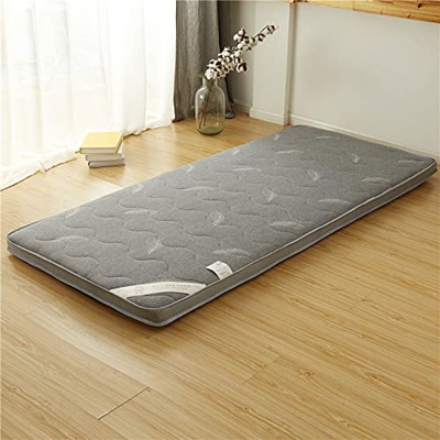 XOMART Colchón Tipo Futón,Colchón Minimalista Plegable,Colchón De Suelo Japonés Impreso,Colchón Espuma De Memoria Respirable,Colchón Enrollable Plegab