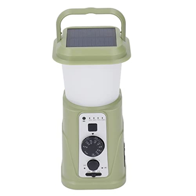 Naroote Lámpara de Camping, Indicador de Encendido LED Batería de 5000 MAh 2,7 a 4 . Luz de Emergencia USB de 2V con Manivela para Exteriores (Versión