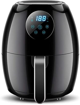 SILVOSWAN Horno eléctrico sin Aceite, freidora de Aire, Pantalla táctil Digital LCD + sartén Antiadherente, Control de Temperatura Inteligente, Tiempo