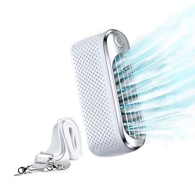 Warmzfh Mini Ventilador de Mano, Ventilador PequeñO Sin Aspas 10 Horas de Trabajo Tipo C Recargable de Alto Volumen de Aire Ventilador PortáTil de Man
