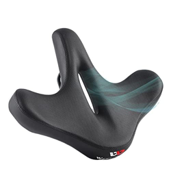 Sillín de Bicicleta ensanchado y Grueso, Asiento Grande y Suave, cojín Hueco ergonómico con luz Trasera, Asientos de Ciclismo for Bicicleta de montaña precio
