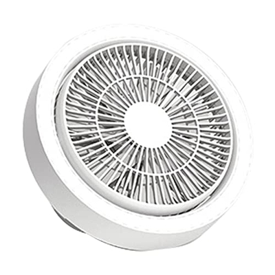 GANMEI Ventilador Colgante, Ventilador de Mesa de 360 ° con Luz, Ventilador PortáTil para Acampar para Carpa de Escritorio Cochecito de Playa