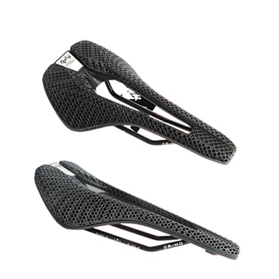 Sillín Impreso en 3D for Bicicleta de Carretera, Material Patentado, Asiento de Ciclismo, Asiento de Bicicleta Hueco cómodo, cojín de Nido de Abeja Ac