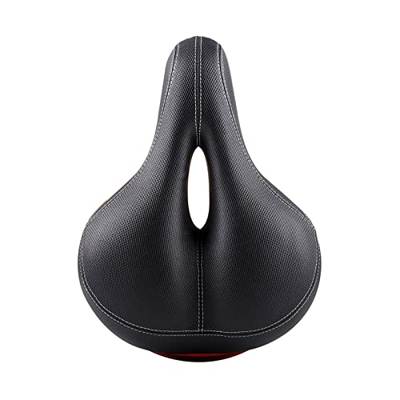 Sillín Grande for Ciclismo, sillín Grueso for Bicicleta de montaña, sillín Ancho con luz Trasera, a Prueba de Golpes, Suave y cómodo, Asiento for Bici
