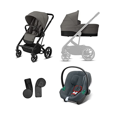 CYBEX Balios S 2-in-1 Sillita de paseo con portabebés Aton B2 i-Size y Adaptador, Mecanismo de plegado con una sola mano, Sillita desde nacimiento has