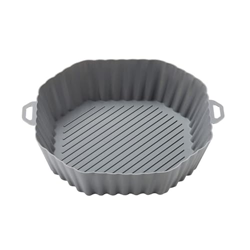 Cestas de silicona poligonales antiadherentes de grado alimenticio revestimiento reutilizable para freidora de aire accesorios para freidora de aire d precio