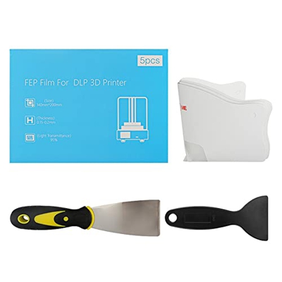 BEEOFICEPENG Alta Transmitancia de Luz de 140 X 200 Mm, Grosor 0,15 Mm Compatible con Impresora UV DLP 3D, Resina LCD SLA