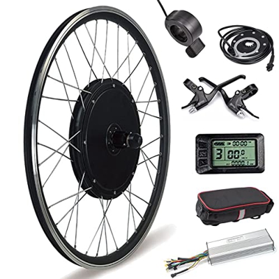 Kit De ConversióN De Bicicleta EléCtrica De 48V 1000W,Kit De ConversióN De Bicicleta EléCtrica, 20/24/26/27.5/28/29/700C Pulgadas Para Kit EléCtrica D