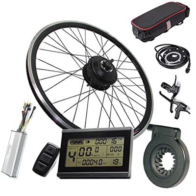Kit De ConversióN De Bicicleta EléCtrica De 48V Y 1500W, 20/24/26/27, 5/28/29/700C,Kit De ConversióN De Motor De Bicicleta EléCtrica De Pulgadas Para 