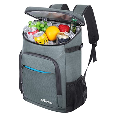 Mochila térmica a prueba de fugas, 35 L (48 latas), grande aislado para picnic con manta extra de pícnic, viajes de día, actividades familiares al air