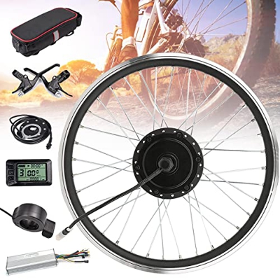Kit De ConversióN De Rueda Delantera De Bicicleta EléCtrica De 48V 1500W,Kit De ConversióN De Bicicleta EléCtrica De 20/24/26/27,5/28/29/700C Pulgadas