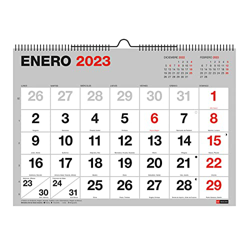 Miquelrius - Calendario de pared 2023 Basic - tamaño A3 - con numeros grandes - Español precio