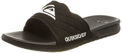 Quiksilver Bright Coast Slide Quilted, Sandalia Hombre, Color Negro, Blanco y Negro, 44 EU características