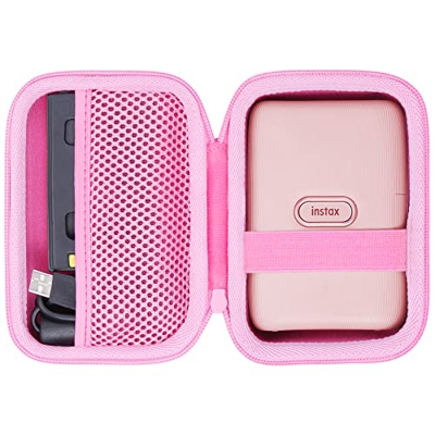 co2CREA Estuche de viaje duro de repuesto para impresora Fujifilm Instax Mini Link 2 1 Smartphone (funda rosa)