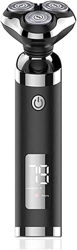 Maquinilla de Afeitar eléctrica para Hombres, maquinilla de Afeitar eléctrica rotativa para Cara húmeda/Seca, maquinilla de Afeitar Recargable para Ho en oferta