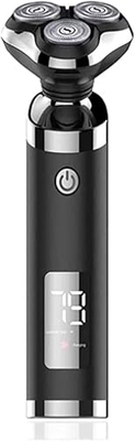 Maquinilla de Afeitar eléctrica para Hombres, maquinilla de Afeitar eléctrica rotativa para Cara húmeda/Seca, maquinilla de Afeitar Recargable para Ho