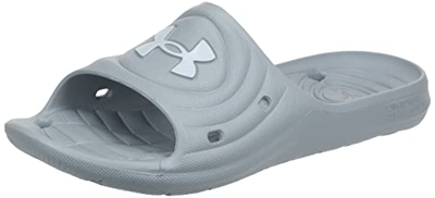 Under Armour Hombre UA M Locker IV SL Sandalia Slide, Mod Gray / Mod Gray / White
