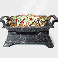 Parrilla de Barbacoa de carbón Multifuncional Estufa de Alcohol, Parrilla de carbón Antiadherente portátil Parrilla de Mesa Hibachi, Parrilla de Barba precio