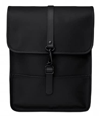 Rains Backpack Micro Mochila, Adultos Unisex, 01 Black (Negro), Talla Única
