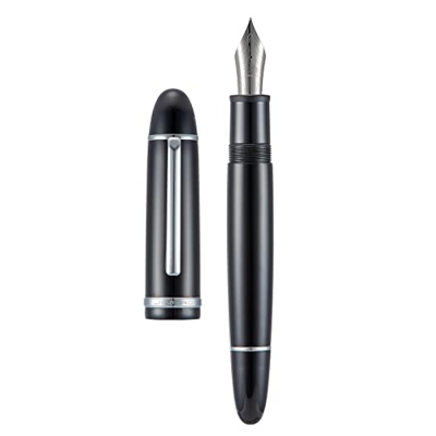Jinhao X159 - Pluma estilográfica de acrílico, color negro, iridio #8