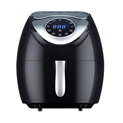 ECONOA Horno freidora de Aire Digital, con 7 Recetas preestablecidas, cocción Baja en Grasa, Pantalla táctil, fácil Limpieza, 8L, Negro Family