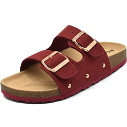 ONCAI Palabra de mujer con sandalias Zapatillas de moda de verano (39 EU, Rojo) precio