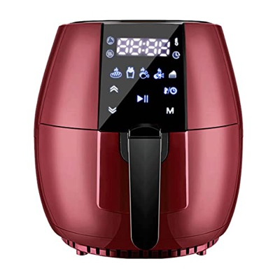 Freidora de aire de 4.5L, operación táctil inteligente de gran capacidad, temporizador y control de temperatura totalmente ajustable, sistema de circu