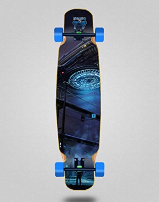 Skate Skateboard Longboard Complete Mix Bamboo 46x9 Cromic Eduardo Prieto Invasion