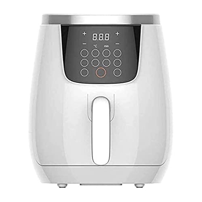 Freidora de aire para uso doméstico Freidoras de aire caliente de 3.5L Horno de 1300 vatios Cocina sin aceite con pantalla digital Lcd y olla antiadhe