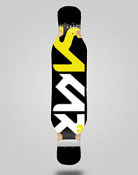 Sakari Skate Skateboard Longboard Deck 46x10 Logo Yellow White precio