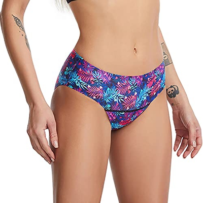 Menstrual Teens, Bottom Bottoms Mid Leakproof Bikini Women For Swim Waisted Swimwears Tankinis Set (Hot Pink, M)