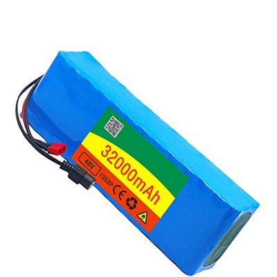 Batería De Bicicleta Eléctrica Ebike De 48V 32Ah,Paquete De Batería De Iones De Litio 13S3P 18650,BMS + Cargador,para Motores De 50W- 500W XT60 Plug