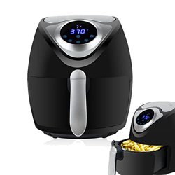REJOON Freidora de Aire Digital 3.5QT Freidora eléctrica de Aire Caliente con 7 programas Inteligentes Pantalla LCD Sin Aceite Olla Antiadherente Coci características
