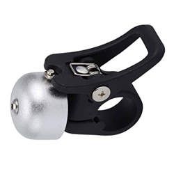 TOPofly Scooter Bells, Handlebar Bell Aloy Electric Scooter Bell con Gancho Plegable Compatible con Xiaomi M365 Silver en oferta