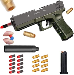 Pistola de Juguete de Balas Blandas, Pistola de Balas Blandas con Cartuchos de munición/Pistola de Juguete con Balas, Pistola de utilería de Pistola F características