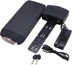 ANSNAL Batería Bicicleta eléctrica 36V 12.5AH 15AH 16AH Paquete batería Litio 48V 10AH 12AH 12.8AH Batería Bicicleta Trasera con Cargador para Bicicle en oferta
