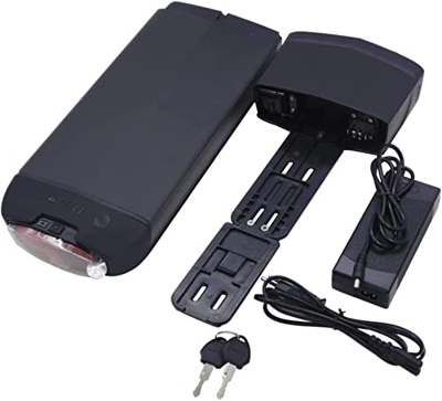 ANSNAL Batería Bicicleta eléctrica 36V 12.5AH 15AH 16AH Paquete batería Litio 48V 10AH 12AH 12.8AH Batería Bicicleta Trasera con Cargador para Bicicle
