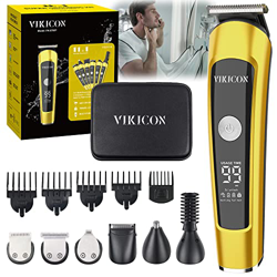 Cortadora de barba para hombres, cortadora de pelo profesional, cortadora de pelo, recortadora de barba, afeitadora de detalle, kit de corte de pelo p características