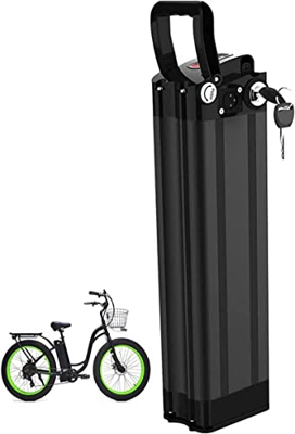 ANSNAL Batería Bicicleta eléctrica 24 voltios Batería Iones Litio de 24V 8AH 10AH 13AH 15AH 20AH Batería Bicicleta eléctrica(con Cargador y Placa BMS)