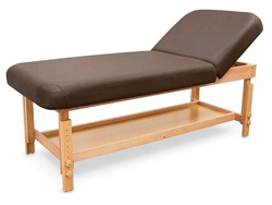 QUIRUMED Camilla de Madera SPA con Respaldo Marrón precio