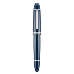Jinhao X159 Pluma estilográfica de punta extrafina, azul con clip plateado acrílico de gran tamaño características